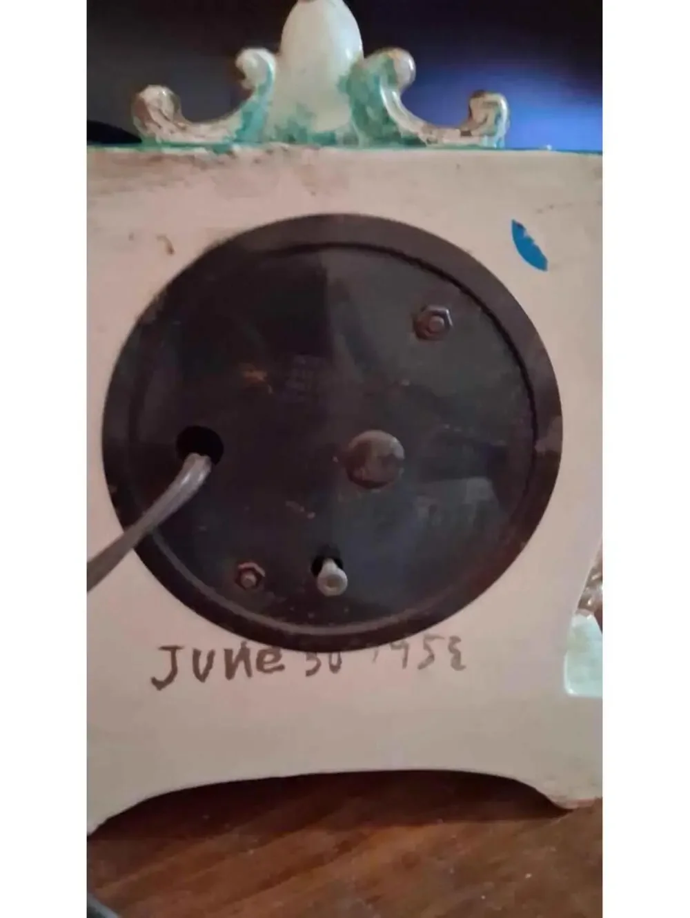 Vintage angel clock